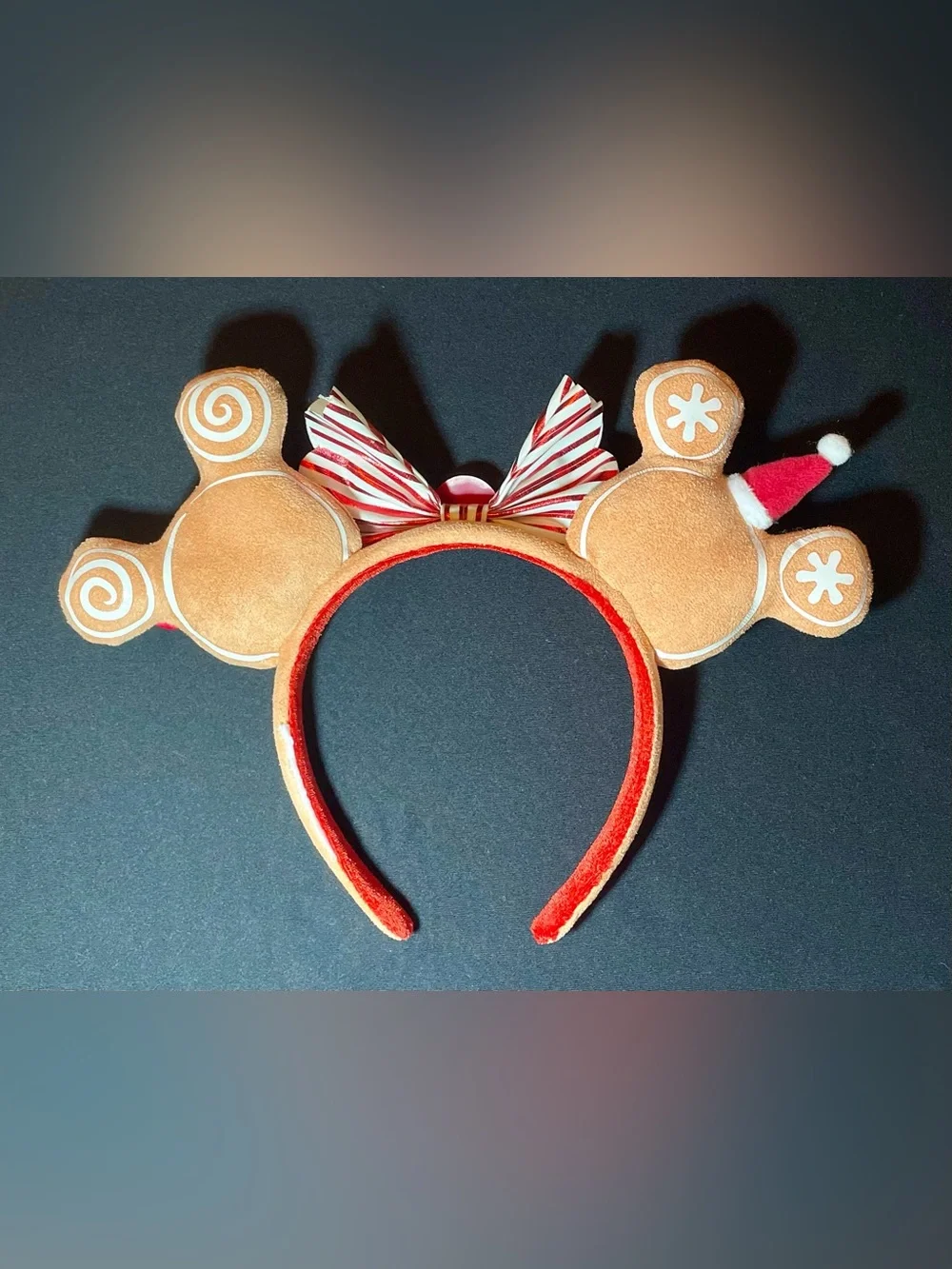 Disney Parks holiday ears feature plush gingerbread Mickey & Minnie